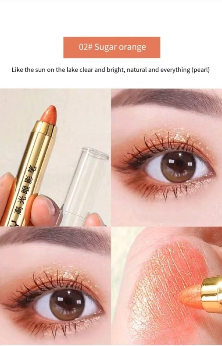 FOR Lazy eye makeup highlight eye shadow pen lying silkworm pen double-headed eye shadow stick not dizzy eye makeup repair highlight cream