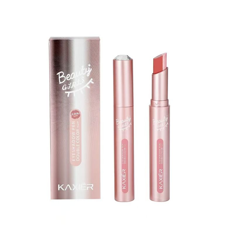 FOR Gradient two-color eye shadow pen pearl light glitter waterproof not easy to stain three-dimensional eye makeup lazy eye shadow stick