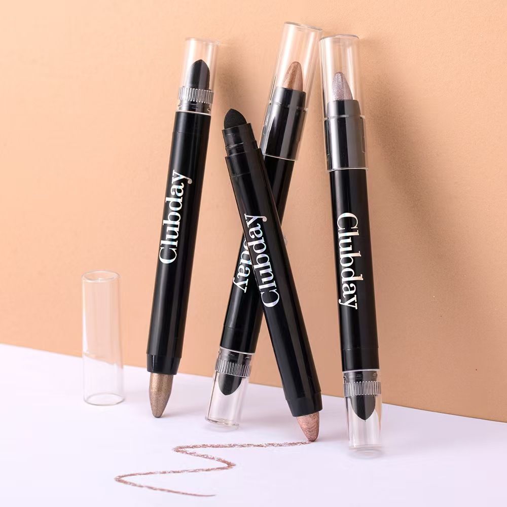 FOR 9-color combination popular rotating double-headed eye shadow stick long-lasting easy coloring brightening high-gloss reclining silkworm monochrome eye makeup eye shadow pen