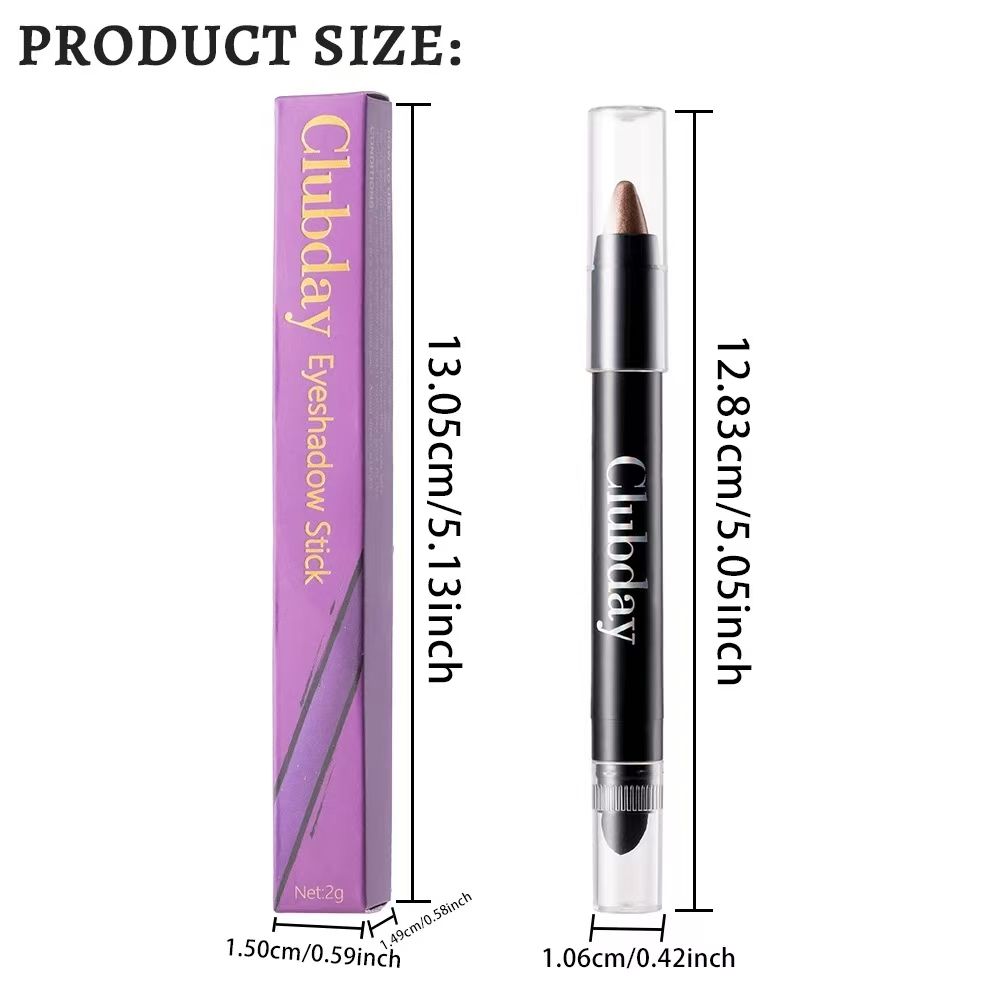 FOR 9-color combination popular rotating double-headed eye shadow stick long-lasting easy coloring brightening high-gloss reclining silkworm monochrome eye makeup eye shadow pen