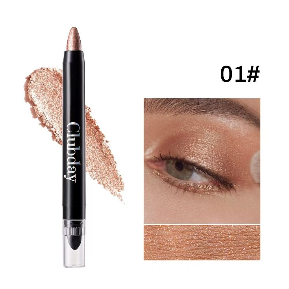 FOR 9-color combination popular rotating double-headed eye shadow stick long-lasting easy coloring brightening high-gloss reclining silkworm monochrome eye makeup eye shadow pen