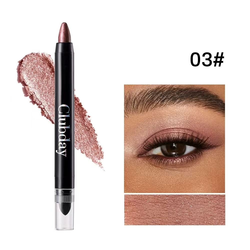 FOR 9-color combination popular rotating double-headed eye shadow stick long-lasting easy coloring brightening high-gloss reclining silkworm monochrome eye makeup eye shadow pen