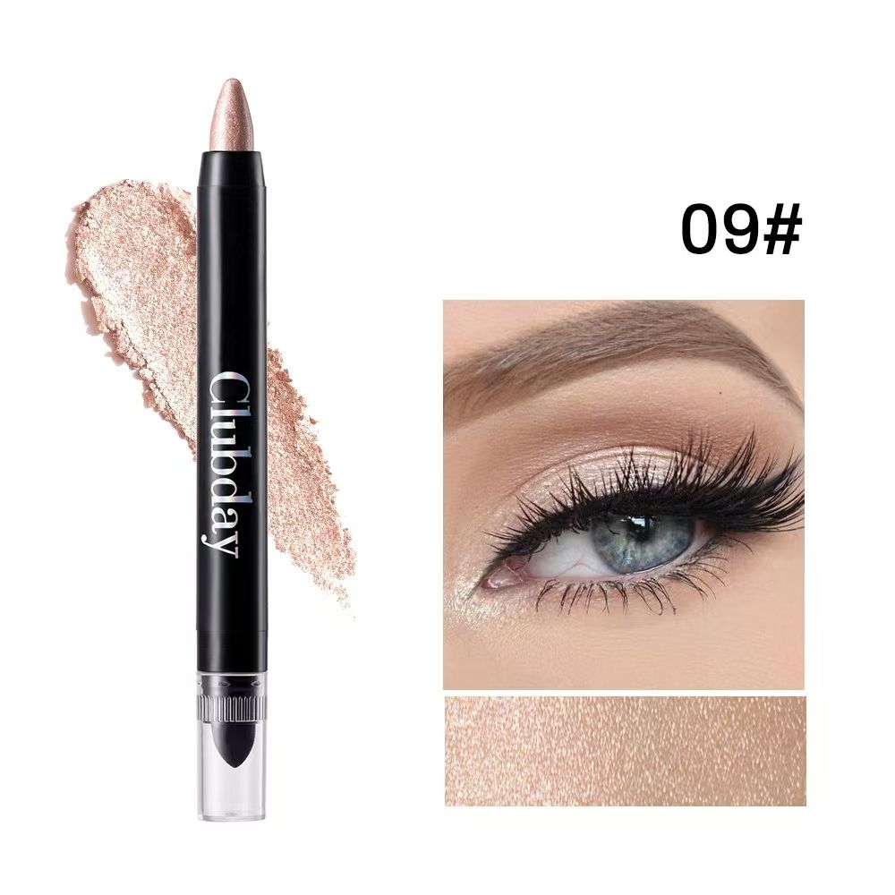 FOR 9-color combination popular rotating double-headed eye shadow stick long-lasting easy coloring brightening high-gloss reclining silkworm monochrome eye makeup eye shadow pen