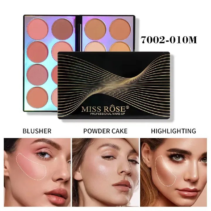FOR Makeup matte blush contour all-in-one disk facial brightening highlight pearl fine glitter eye shadow disk