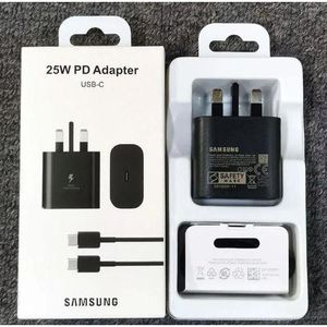 Samsung 25W Super Fast Charger Adapter With Type C To C Output For Galaxy A05, A05s, A14, A15, A23, A24, A25, A33, A34, A35, A53, A54, A55, A73, A74, A75 - White.