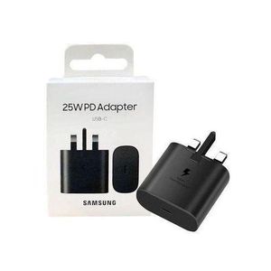 Samsung 25W Super Fast Charger Adapter With Type C To C Output For Galaxy A05, A05s, A14, A15, A23, A24, A25, A33, A34, A35, A53, A54, A55, A73, A74, A75 - White.