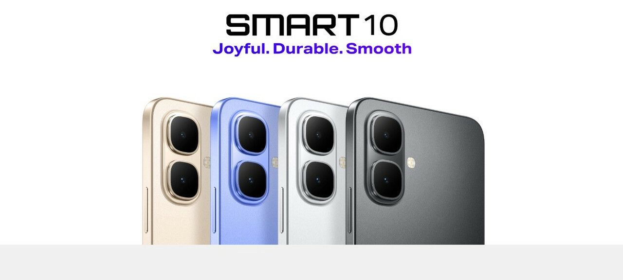 Infinix Smart 10' 6.6 Inches,3GB RAM+64GB ROM"Battery: 5000 MAh,Network 4G, (Dual Sim) - CPU Octa-core (2x2.0 GHz Cortex-A75 & 6x1.7 GHz Cortex-A55)