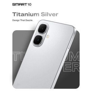 Infinix Smart 10' 6.6 Inches,3GB RAM+64GB ROM"Battery: 5000 MAh,Network 4G, (Dual Sim) - CPU Octa-core (2x2.0 GHz Cortex-A75 & 6x1.7 GHz Cortex-A55)