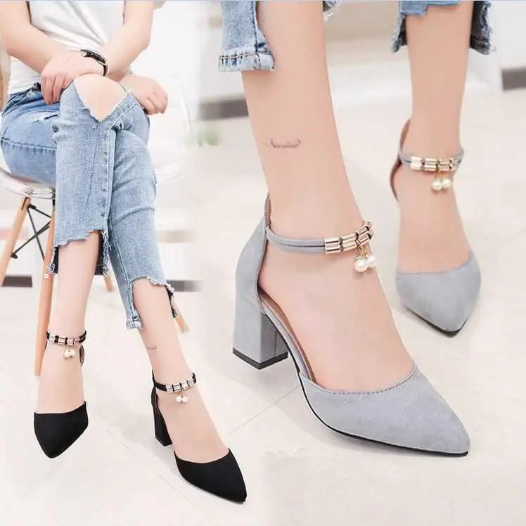 Elegant Fashion Classic women shoes  Pointy Sweet Office Commute Shopping Multi-Size Optional High Heels sandals