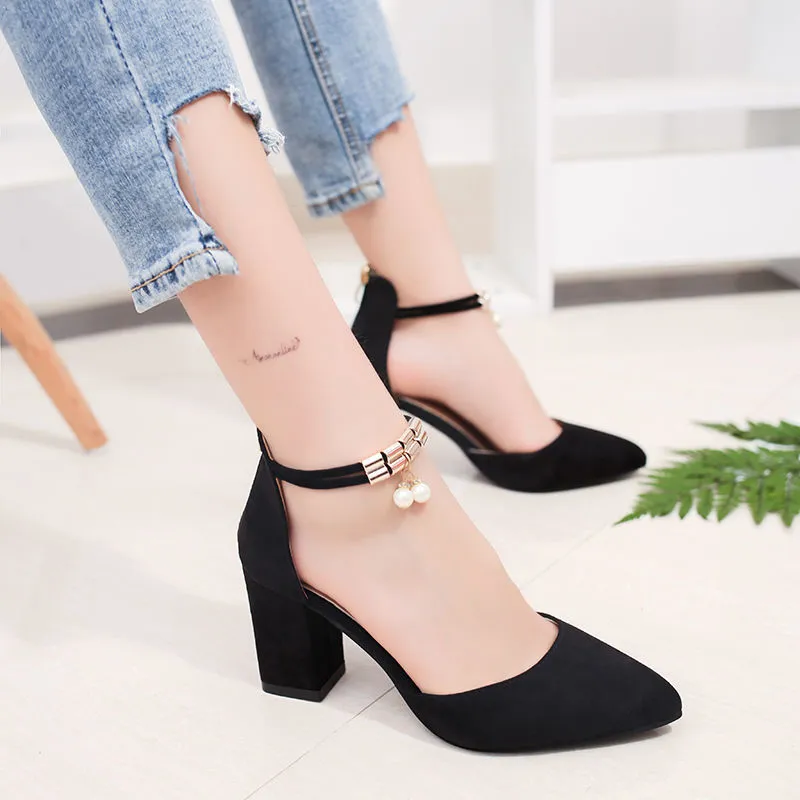 Elegant Fashion Classic women shoes  Pointy Sweet Office Commute Shopping Multi-Size Optional High Heels sandals
