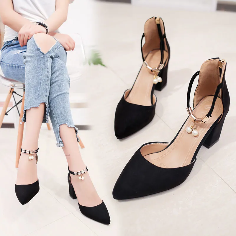 Elegant Fashion Classic women shoes  Pointy Sweet Office Commute Shopping Multi-Size Optional High Heels sandals