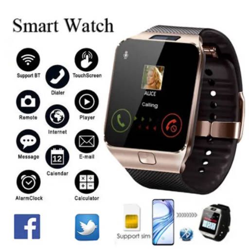 Smartwatch SIM Card with camera, DZ09 smart watch suitable for lady men