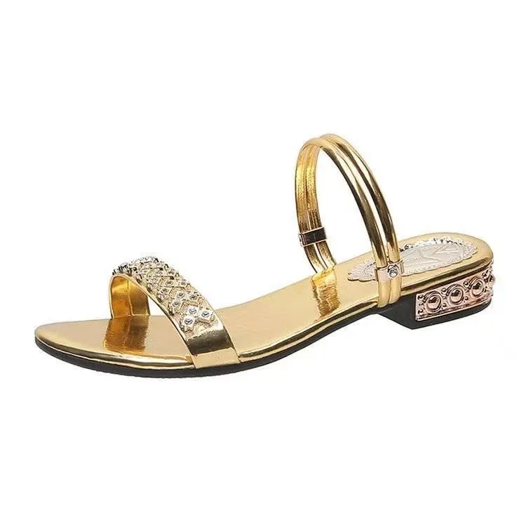 Ladies Non-slip Thick Bottom Wedge Mother Shoe Sandals  Women's Shoes  Sandals Mom Shoes Student Fashio