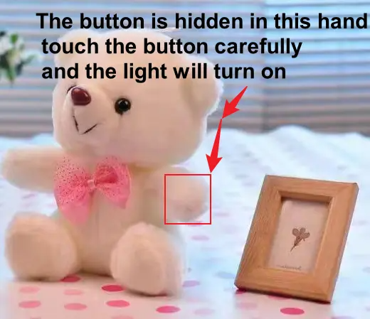 Girl baby toy Boy Dolls Lovely Soft LED Colorful Glowing Teddy Bear Stuffed Plush Toy Gifts For Birthday  Fast delivery within 1-5 days