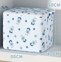 2pc 2 colors 100L storage  clothing storage bag quilt clothing storage foldable clothes storage bag lightweight storage bag blanket socks bedding clothes sheets Fast delivery within 1-5 days