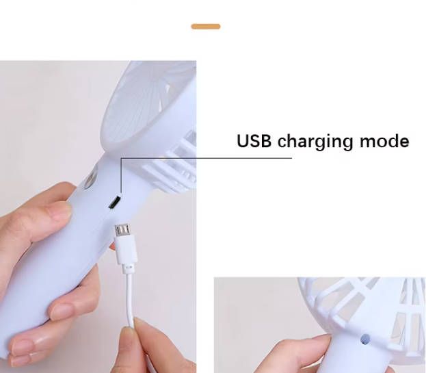 Handheld Fan Portable USB Rechargeable Fan Portable Outdoor Travel Mini Fan Fast delivery within 1-5 days