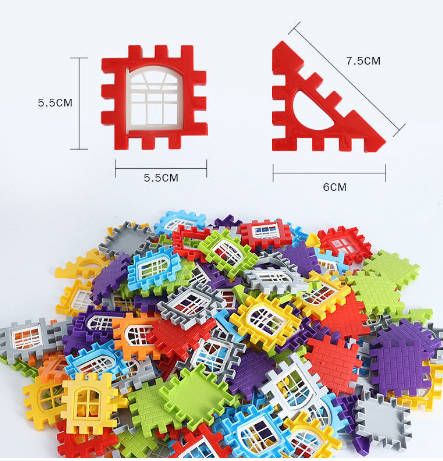 70pc Children3D Puzzle Game Cube Block Toys Design Build Own Building Blocks Children's Educational kid Toys Parent-Child Interaction boy girl toy Gift Fast delivery within 1-5 days