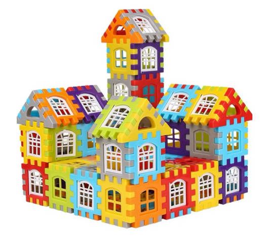 70pc Children3D Puzzle Game Cube Block Toys Design Build Own Building Blocks Children's Educational kid Toys Parent-Child Interaction boy girl toy Gift Fast delivery within 1-5 days