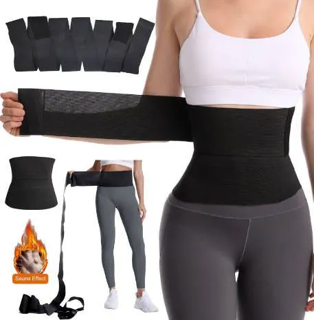 Adjustable Wraparound Trimmer Body Slim Belt Waist Trainer Long Restraint Belt Girdle  Fast delivery within 1-5 days