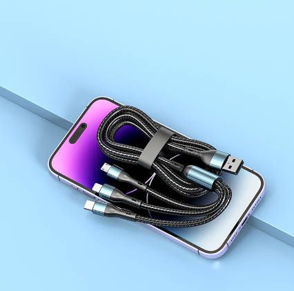 3 In 1 Charging Cable USB Fast Charger Cable For iPhone Micro USB Type-C Charging Cable Fast delivery within 1-5 days