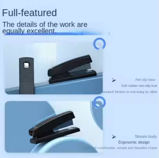 Stapler Office Supplies Comes with 5 Boxes of Staples Business Binding Machine Stationery Student Stapler Fast delivery within 1-5 days