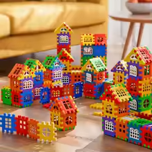 70pc Children3D Puzzle Game Cube Block Toys Design Build Own Building Blocks Children's Educational kid Toys Parent-Child Interaction boy girl toy Gift Fast delivery within 1-5 days