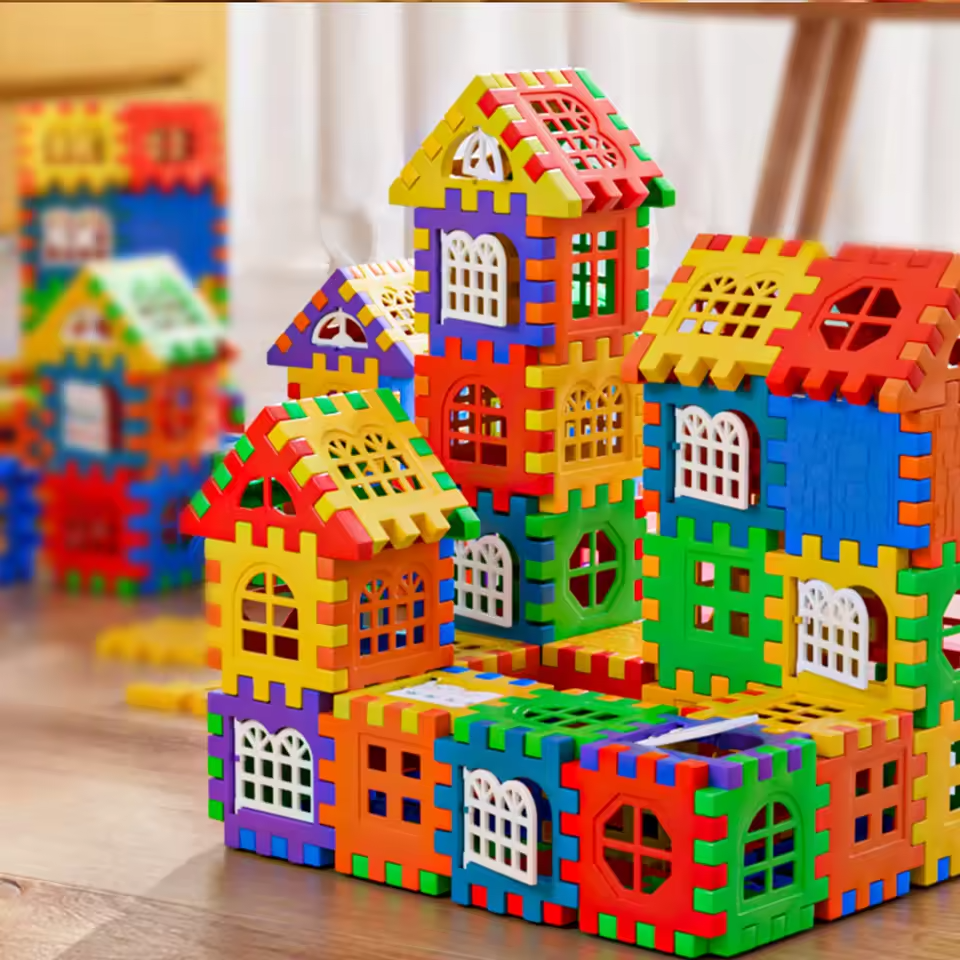 70pc Children3D Puzzle Game Cube Block Toys Design Build Own Building Blocks Children's Educational kid Toys Parent-Child Interaction boy girl toy Gift Fast delivery within 1-5 days