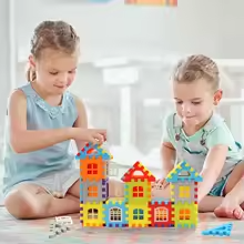 70pc Children3D Puzzle Game Cube Block Toys Design Build Own Building Blocks Children's Educational kid Toys Parent-Child Interaction boy girl toy Gift Fast delivery within 1-5 days