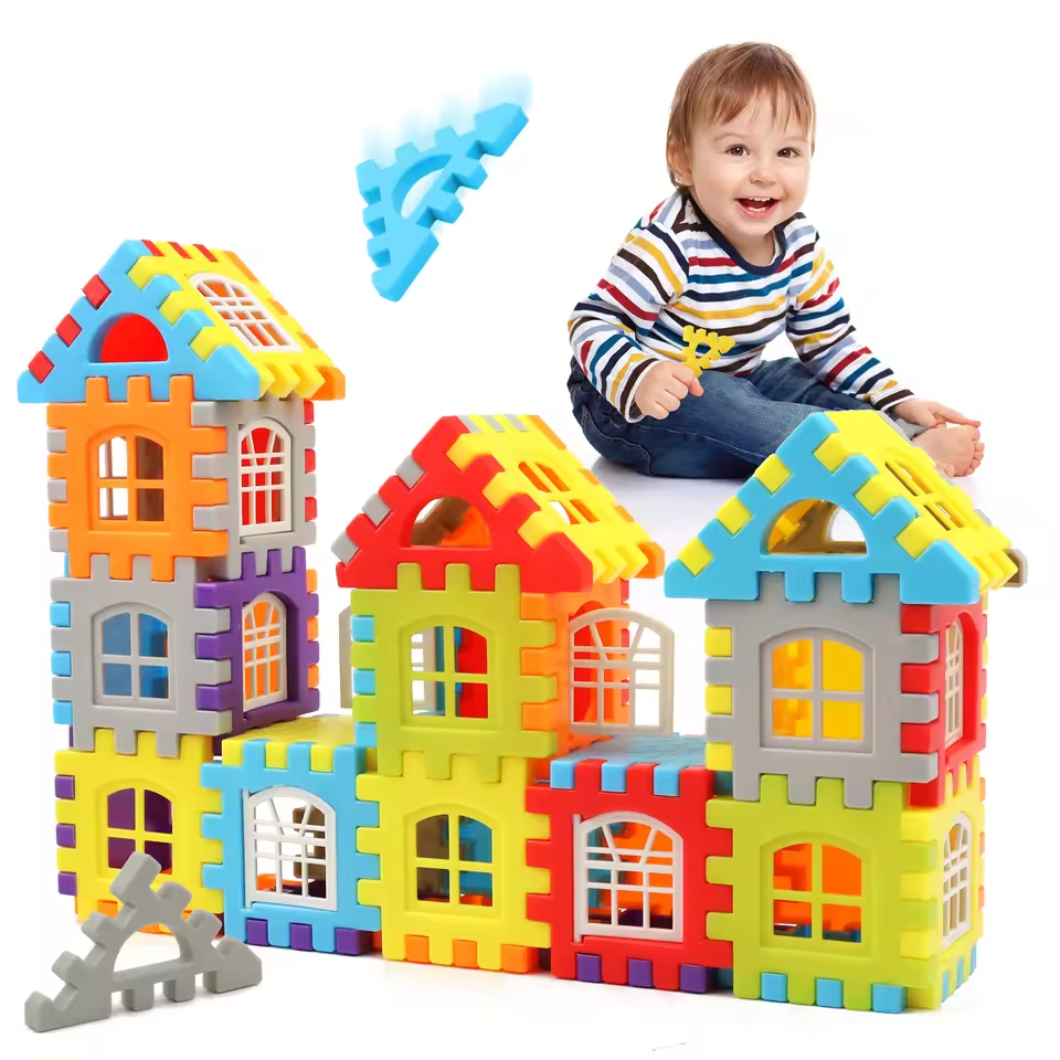 70pc Children3D Puzzle Game Cube Block Toys Design Build Own Building Blocks Children's Educational kid Toys Parent-Child Interaction boy girl toy Gift Fast delivery within 1-5 days