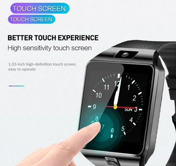 mart Watch With Camera Multi Language Wrist Watch SIM Card Touch Screen Smartwatch For IOS Android Phone Druopshipping Local fast delivery