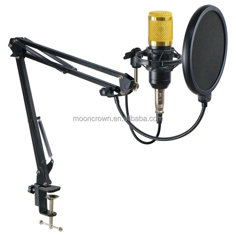 "BM800 Professional Studio Condenser Microphone Kit with V8 Sound Card for High-Quality Audio Recording, Family Concerts, Karaoke, Podcasting, and Live Streaming"