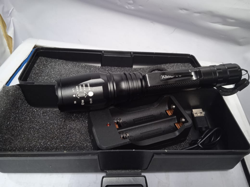 High-Lumen Rechargeable Mini LED Flashlight with Adjustable Beam, Long-Range Illumination, and Durable Waterproof Construction for Outdoor Adventures and Emergency Use