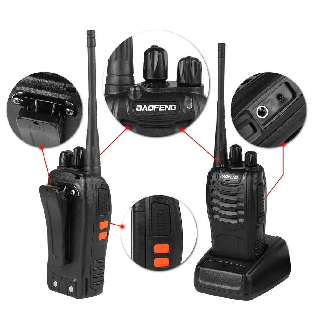 Factory-Original Baofeng BF-888S Dual Band Ham Radio Handheld Walkie Talkie with Premium Earphone – Reliable and Clear Communication Solution