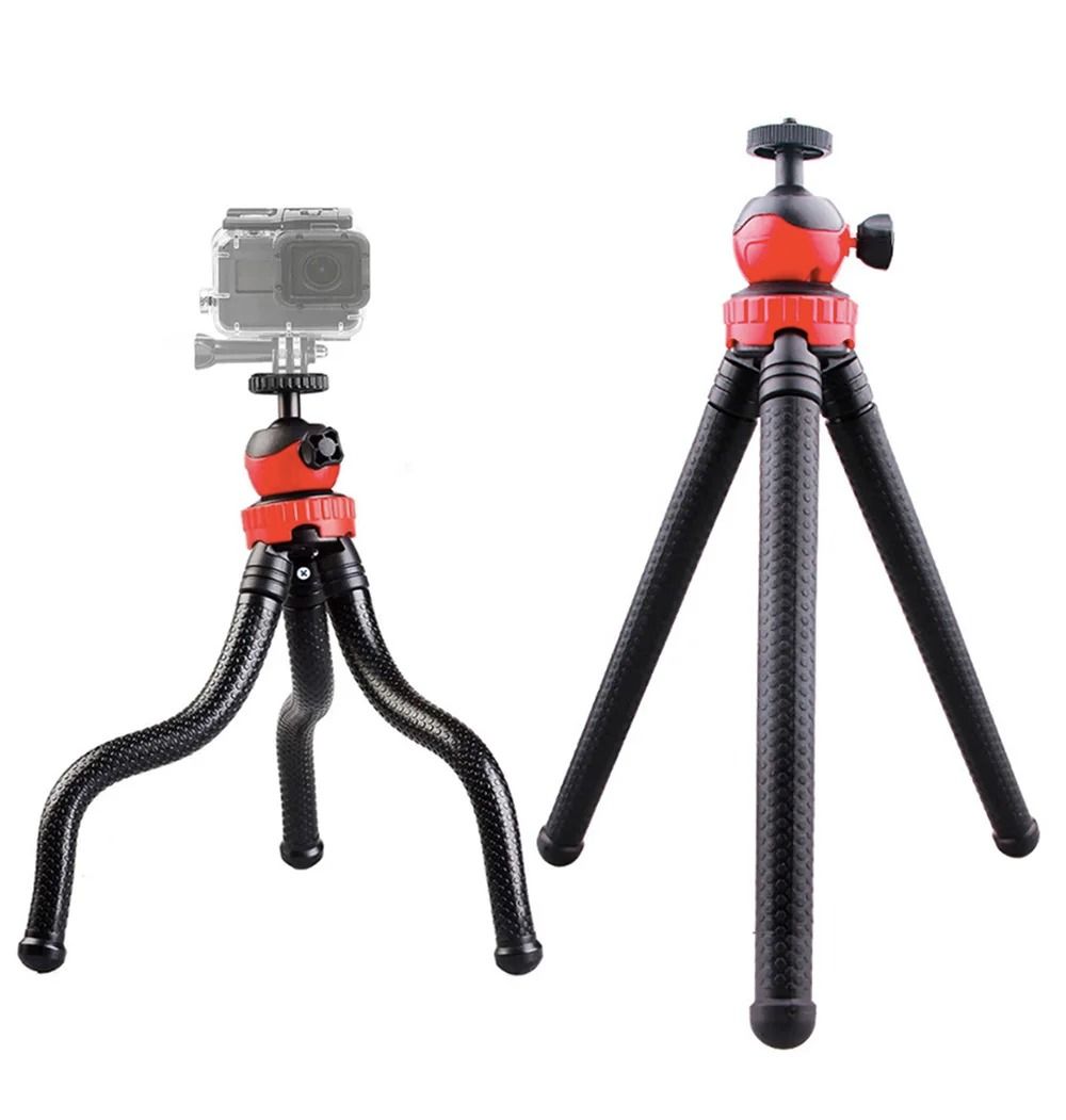 Flexible Mini Tripod with Octopus Legs and 360° Ball Head – Portable Stand for Phones, DSLR Cameras, and Compact Cameras