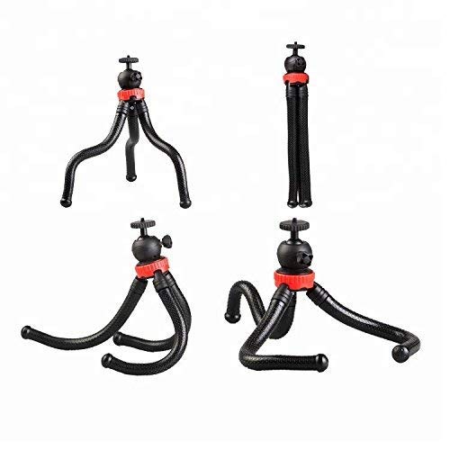 Flexible Mini Tripod with Octopus Legs and 360° Ball Head – Portable Stand for Phones, DSLR Cameras, and Compact Cameras