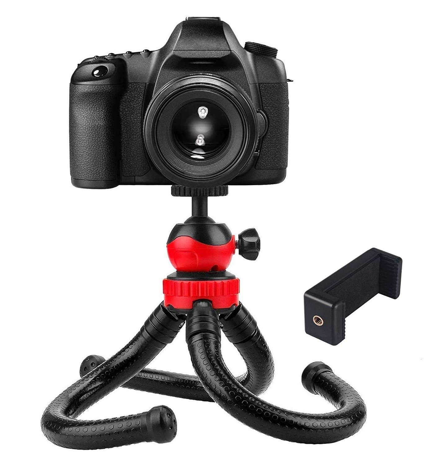 Flexible Mini Tripod with Octopus Legs and 360° Ball Head – Portable Stand for Phones, DSLR Cameras, and Compact Cameras