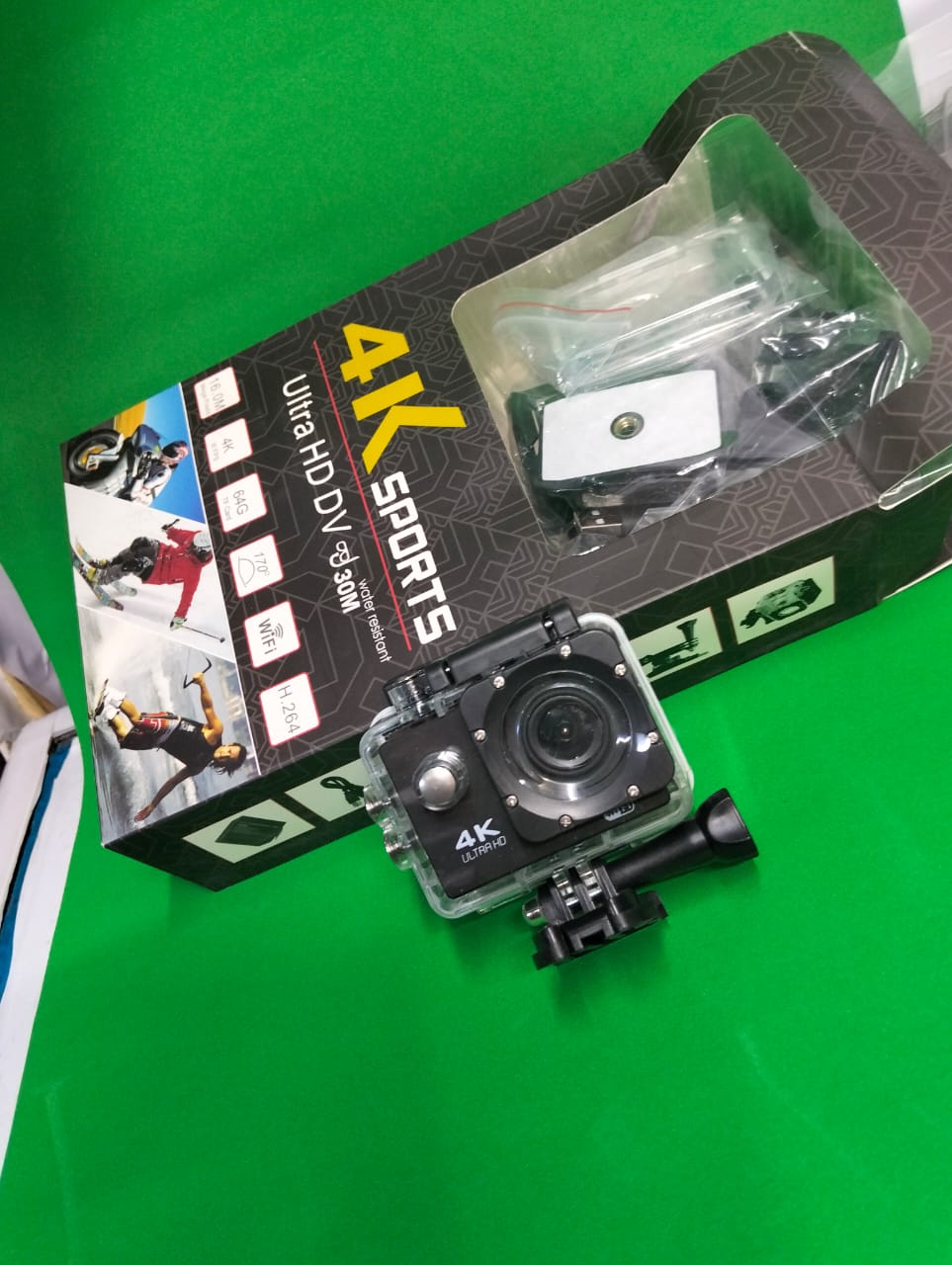 4K Sports Ultra HD Action Camera with 30M Waterproof Capability for Extreme Adventures