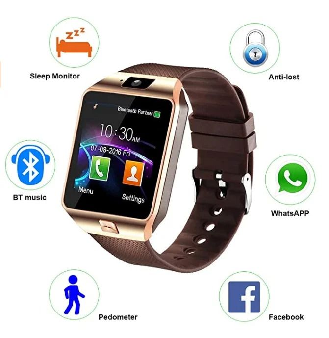 DZ09 Sport Smartwatch With Sim Card Slot, Smart Watch Dz09