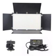 photography battery powered small 45w led Pro U600 studio video panel light with 2.1m light stand for video shooting