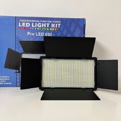 photography battery powered small 45w led Pro U600 studio video panel light with 2.1m light stand for video shooting