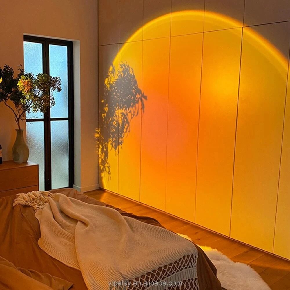 Bluetooth Sunset Projection Smart Lamp Sunset Projector Led Lights RGB remote control Gifts