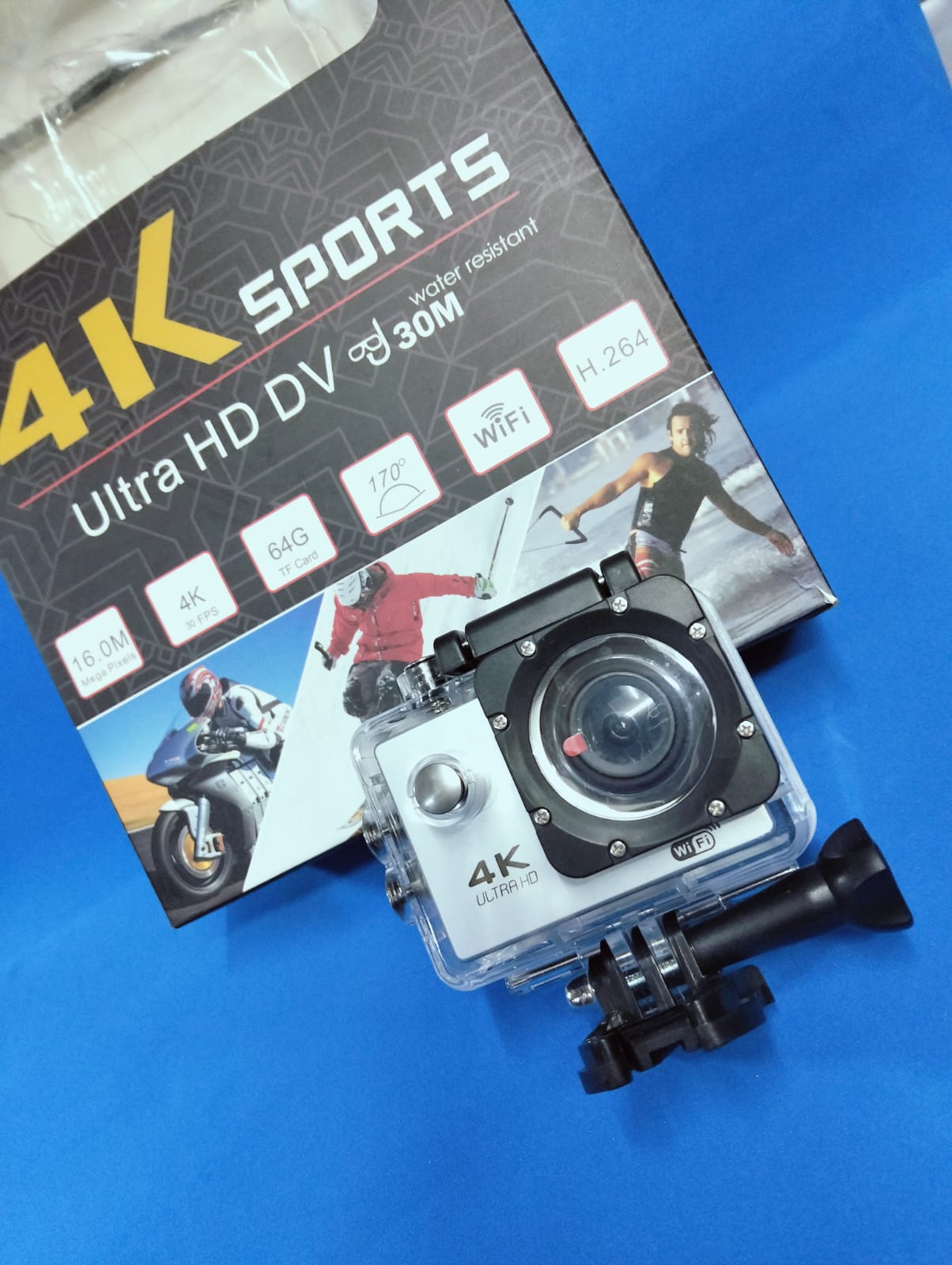 1080p Sports Wifi Camera 4K Digital Video Camera 30m Waterproof HD Camcorder 2.0' Screen