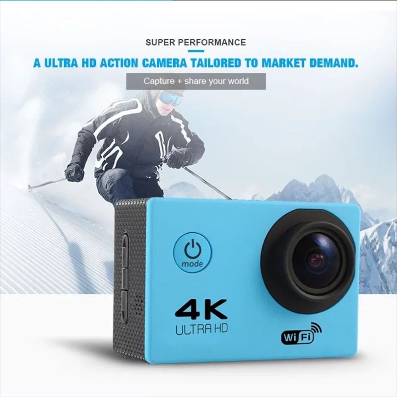 1080p Sports Wifi Camera 4K Digital Video Camera 30m Waterproof HD Camcorder 2.0' Screen