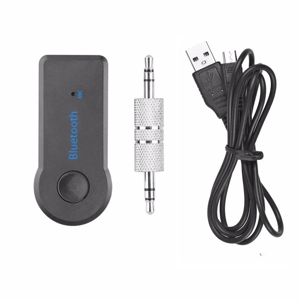 Mini Bluetooth Receiver for Samsung Galaxy J3 Pro - Wireless to 3.5mm Jack Hands-Free Car Kit for Car Music 3.5mm Audio Jack wLED Button Indicator for Audio Stereo System Headphone Speaker