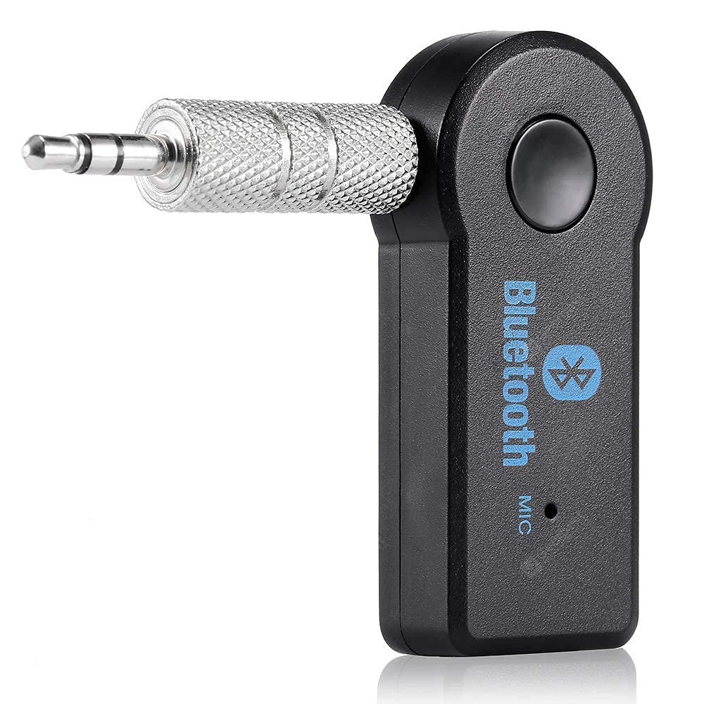 Mini Bluetooth Receiver for Samsung Galaxy J3 Pro - Wireless to 3.5mm Jack Hands-Free Car Kit for Car Music 3.5mm Audio Jack wLED Button Indicator for Audio Stereo System Headphone Speaker