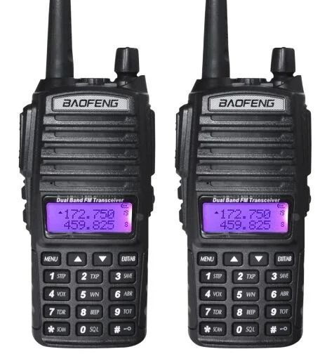 Double “BaoFeng UV82 High-Performance Handheld Walkie Talkie with Dual Display, Programmable Channels, and Enhanced Audio Clarity for Reliable Communication”