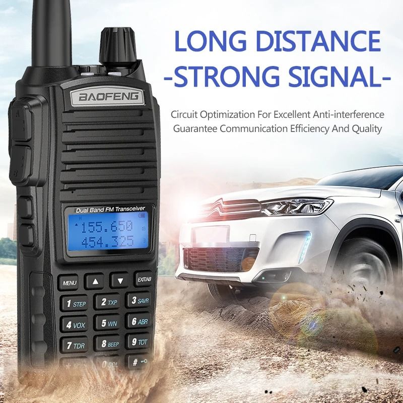 Double “BaoFeng UV82 High-Performance Handheld Walkie Talkie with Dual Display, Programmable Channels, and Enhanced Audio Clarity for Reliable Communication”