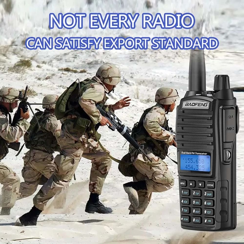 Double “BaoFeng UV82 High-Performance Handheld Walkie Talkie with Dual Display, Programmable Channels, and Enhanced Audio Clarity for Reliable Communication”