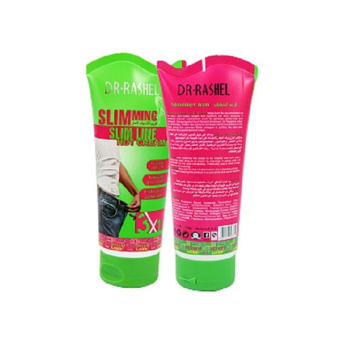 Dr. Rashel Slimming Slim Line Hot Cream Green Tea, Collagen & Ginger Formula 3X1- 150G
