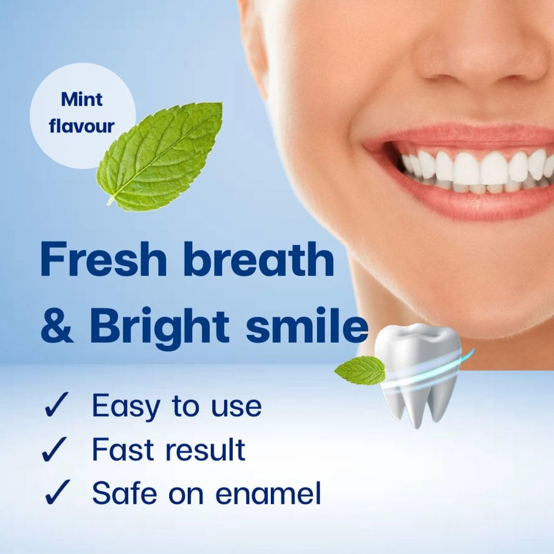 Premium Teeth Whitening Strips, 28 Piece Tooth Whitening Pack for 14 Treatments, Safe On Enamel, Easy to Use Home Tooth Whitening kit, Advanced 9D Technology Teeth Whitening Kit